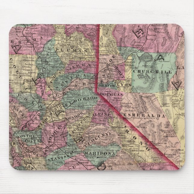 Mousepad Califórnia, Nevada 3 (Frente)
