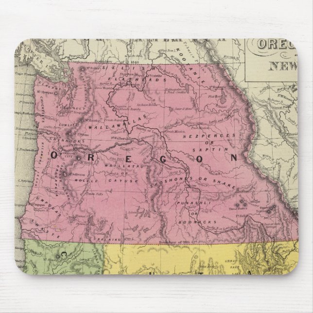 Mousepad Califórnia, Oregon, Utah, Novo México (Frente)