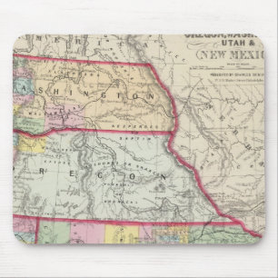 Mousepad Califórnia, Oregon, Washington, Utah, Novo Méxic