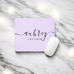 Mousepad Caligrafia de Script Minimalista - Puro claro<br><div class="desc">Mínimo e moderno mouse pad.</div>