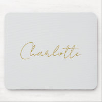 Caligrafia Dourada Cor Cinza Personalizada Edição