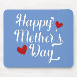 Mousepad Caligrafia simples e feliz do Dia de as mães | Mou