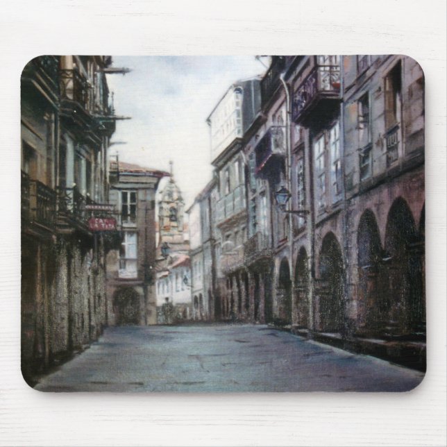 Mousepad Calle del Villar (Santiago de Compostela) (Frente)