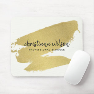 MOUSEPAD CALLIGRÁFICA DE ROCHO NEGRO DE OURO ELEGANTE