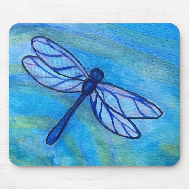 Mousepad Calm Blue Dragonfly Aquaeful (Frente)