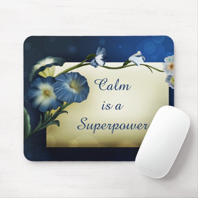 Mousepad Calm é um excelente fator de citação inspiracional (Com mouse)