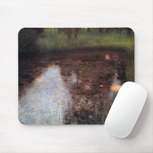 Mousepad Calm Pond no Castelo de Kammer, Gustav Klimt (Com mouse)
