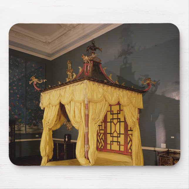 Mousepad Cama de quatro posters, no estilo chinês, 1750s (Frente)