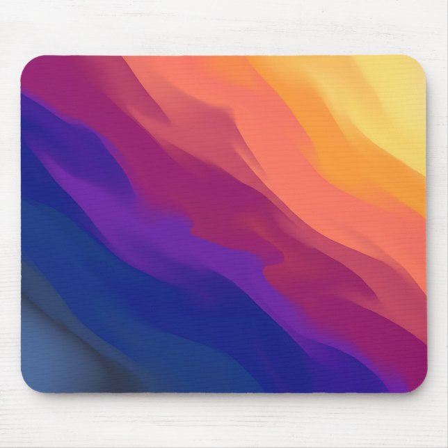 Mousepad Camada de Mouse com Gradiente de Pôr do Sol Vibran (Frente)