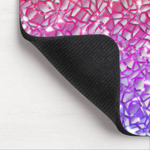 Mousepad Camadas de mosaico em laranja bruto até lilás e fa