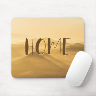 Mousepad Camadas de ouro do nevoeiro da manhã asas do sol a