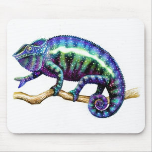 Mousepad Camaleão da pantera que mostra suas cores