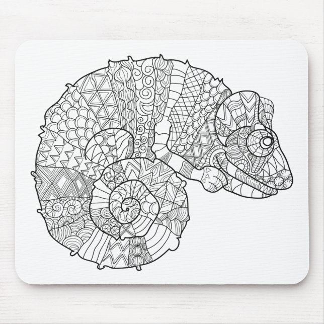 Mousepad Camaleão Zendoodle (Frente)