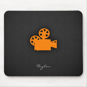 Mousepad Câmara de Filme Laranja