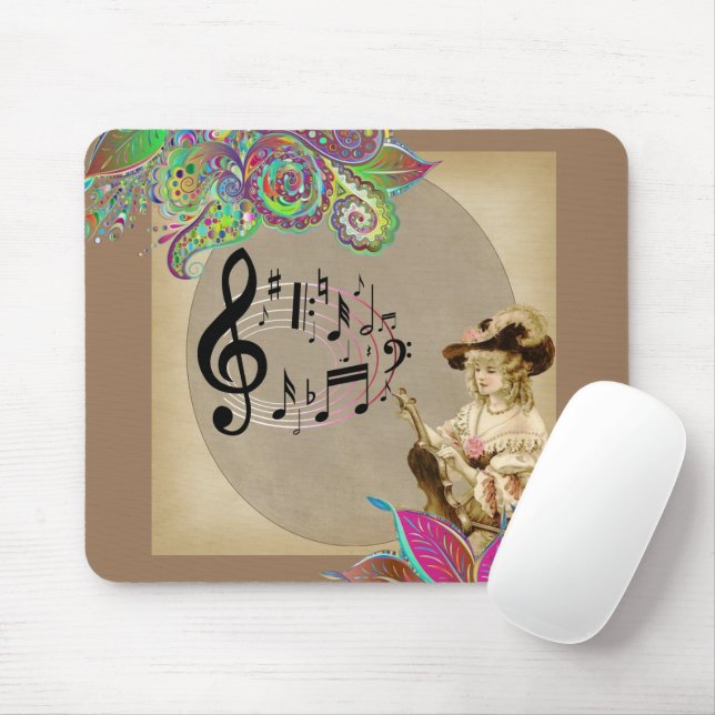 Mousepad Camarada Floral de Mouse das Mulheres Vitorianas!  (Com mouse)