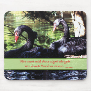 Mousepad Camaradas para a vida Black Swans with Love Cote
