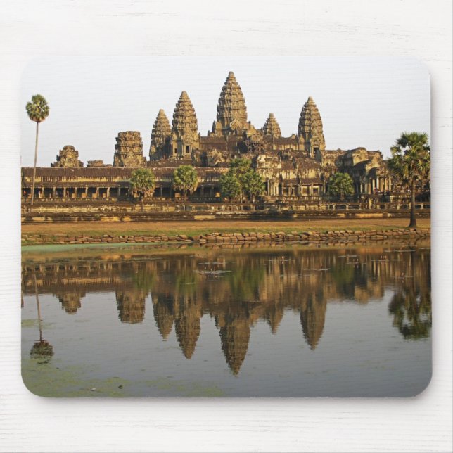 Mousepad Camboja | Placa de Viagem de Foto Angkor Wat (Frente)