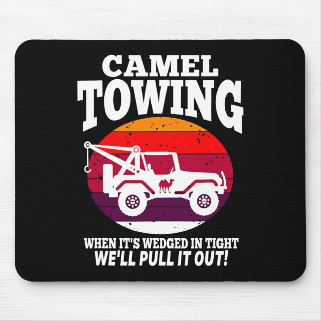 Mousepad Camel Trazendo Diversão Retro Camel Trazendo Diver (Frente)