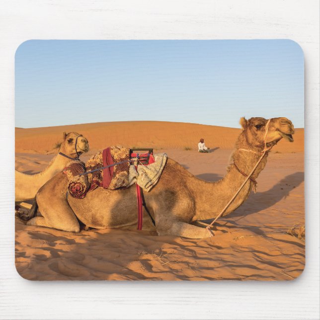 Mousepad Camelos no deserto de Omã (Frente)