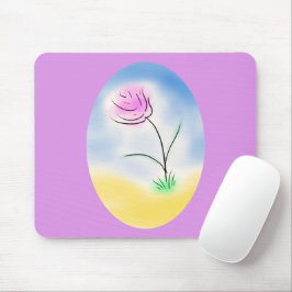 Mousepad Cameo Estilizado de Flor Feliz