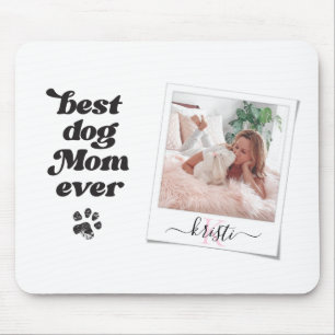 Mousepad Câmera Instantânea Melhor Cachorro Mamãe Sempre
