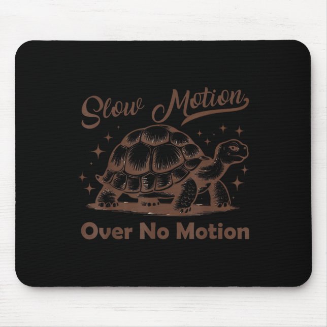 Mousepad Câmera Lenta Sobre Tartaruga Sem Movimento Meme Ho (Frente)