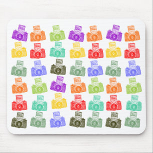 Mousepad Câmeras coloridas