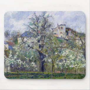 Mousepad Camille Pissarro o jardim vegetal com árvores