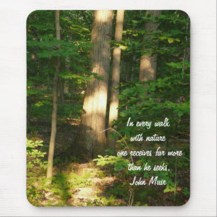 Mousepad Caminhada com natureza/Citações