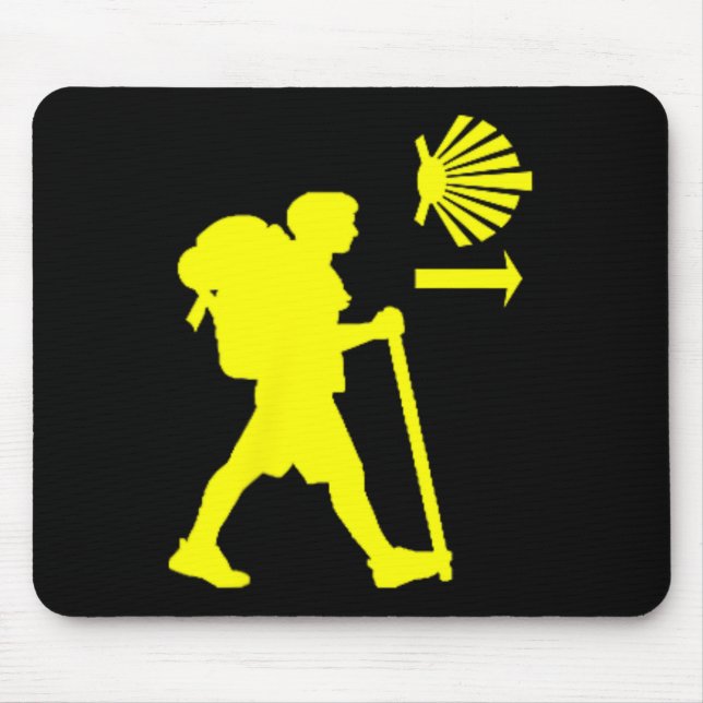 Mousepad Caminhada De Santiago De Compostela Espanha Peregr (Frente)