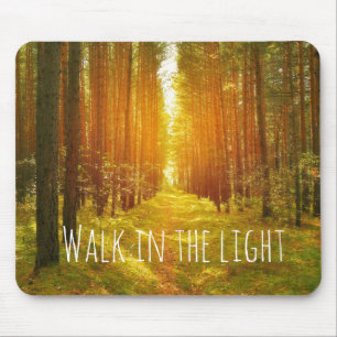 Mousepad Caminhada inspirada no verso claro da bíblia
