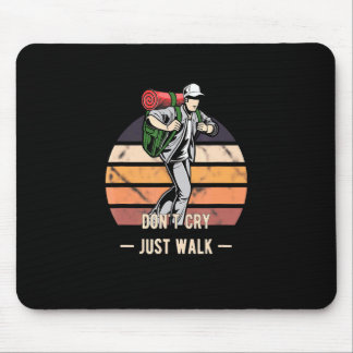 Mousepad Caminhada Vintage Não Chore Apenas Caminhe