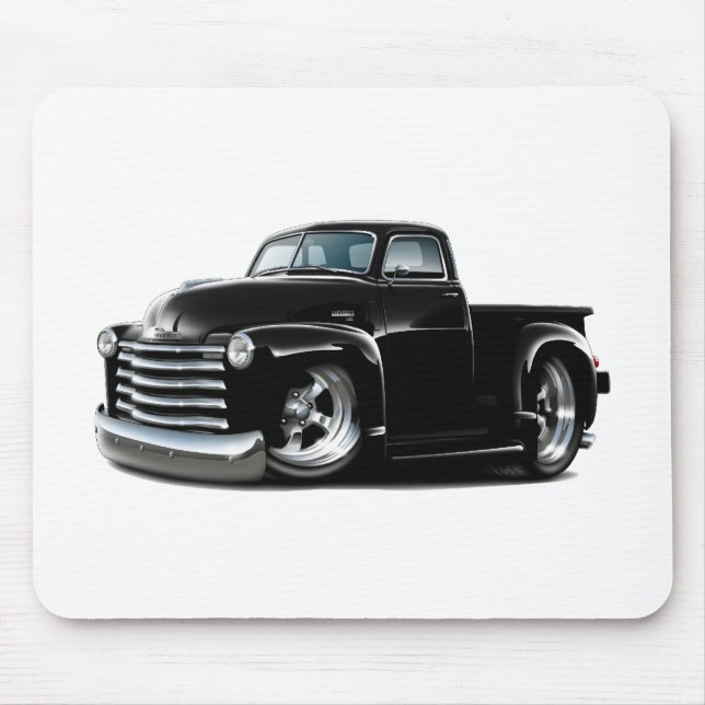Mousepad Caminhão 1950-52 preto de Chevy (Frente)
