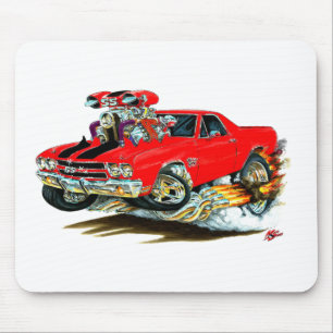 Mousepad Caminhão 1970 Vermelho-Preto do EL Camino
