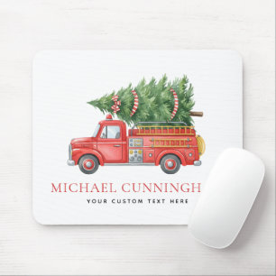 Mousepad Caminhão de Bombeiros de Natal Personalizado Moder