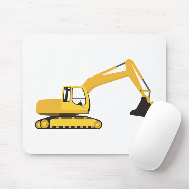 Mousepad Caminhão de Construção da Escavadora (Com mouse)