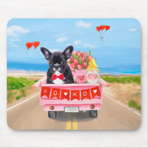 Mousepad Caminhão Dia de os namorados do Buldogue Francês