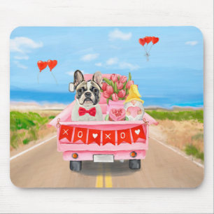 Mousepad Caminhão Dia de os namorados do Buldogue Francês