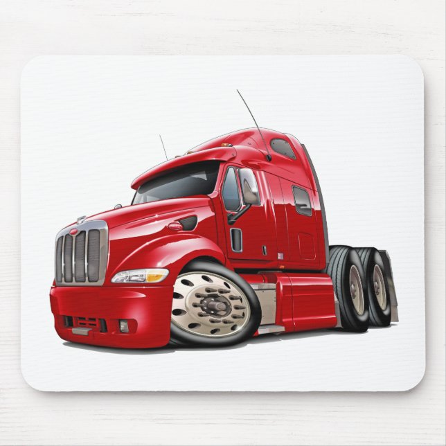 Mousepad Caminhão do vermelho de Peterbilt (Frente)