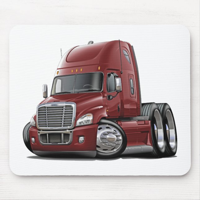 Mousepad Caminhão marrom de Freightliner Cascadia (Frente)