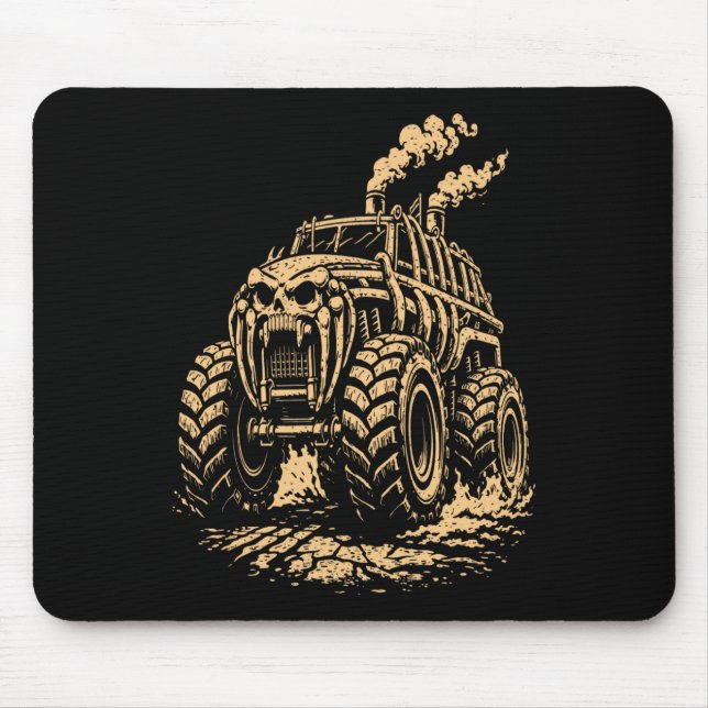 Mousepad Caminhão Monstro Apocalíptico Inspirado em Caixa T (Frente)
