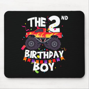 Mousepad Caminhão Monstro Menino de 2 Anos de Idade Festa d
