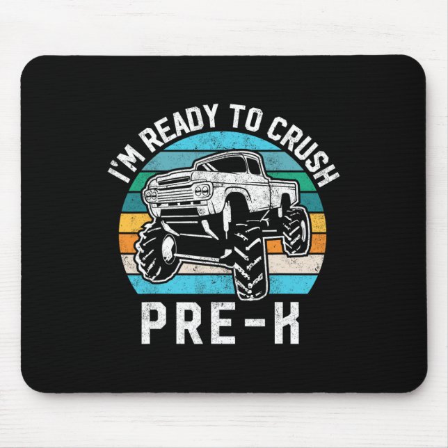 Mousepad Caminhão Monstro Presente Pré-escolar Ready Crush  (Frente)