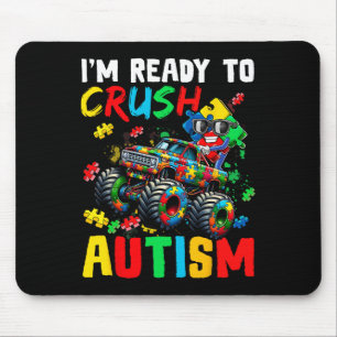 Mousepad Caminhão Monstro Pronto Para Esmagar Camisa Austim