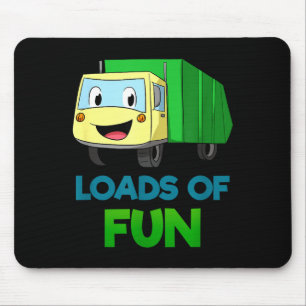 Mousepad Caminhão Sorridente de Lixo Montanhas de Diversão