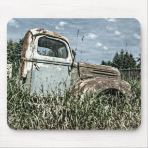 Mousepad Caminhão velho do batedor - veículo oxidado da