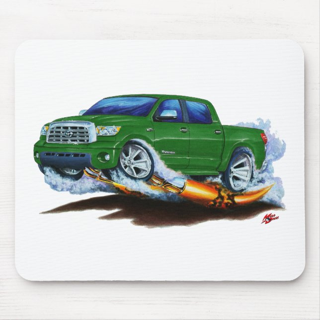Mousepad Caminhão verde de Crewmax da tundra de Toyota (Frente)