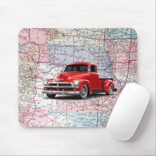Mousepad Caminhão Vermelho no Roteiro