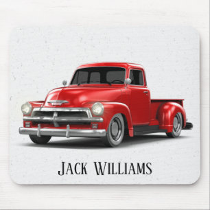 Mousepad Caminhão Vermelho Retroativo Em Speck