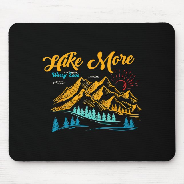 Mousepad Caminhar mais se preocupar menos divertido verão a (Frente)